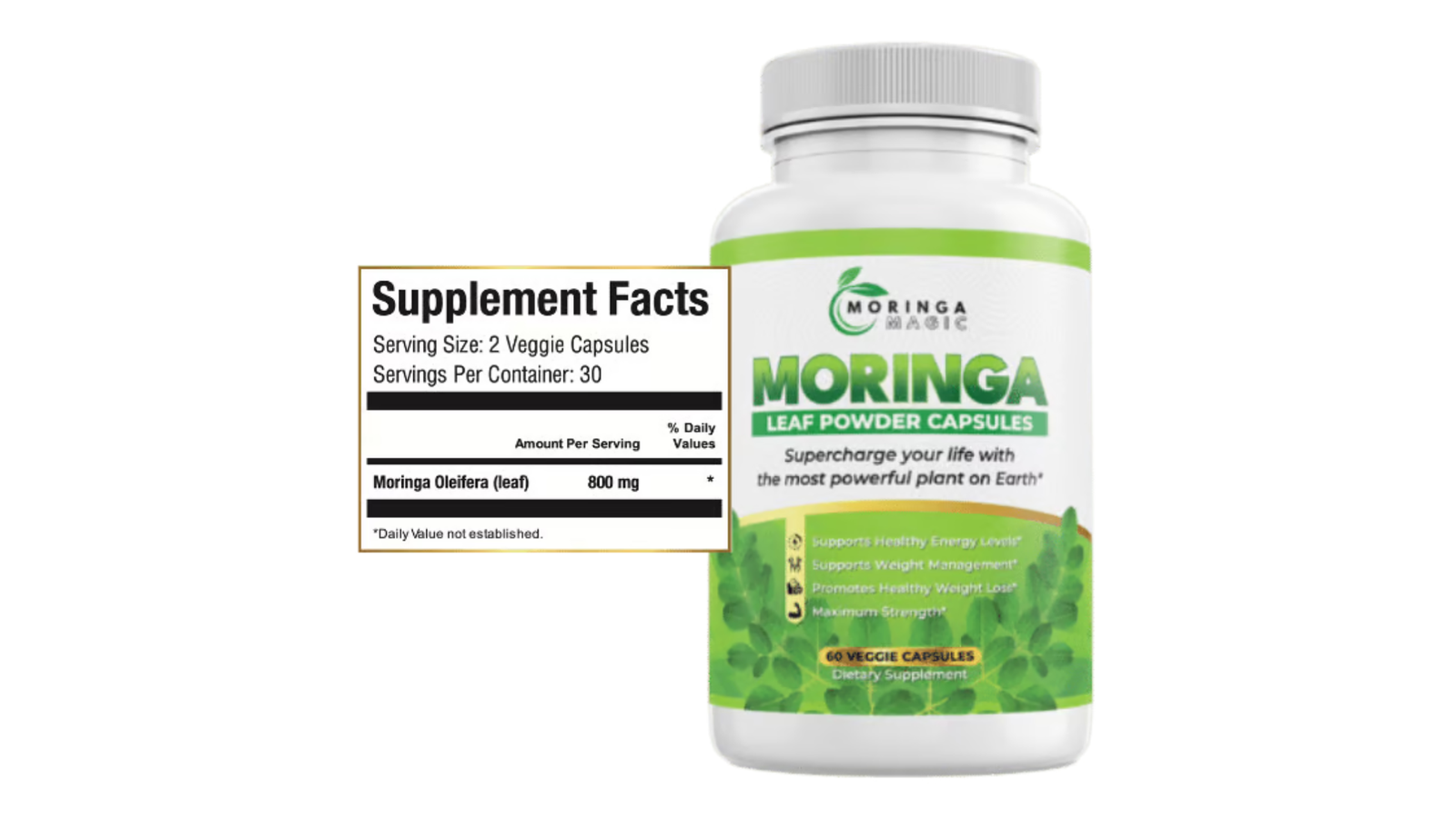 Moringa Magic label